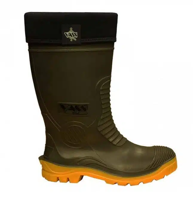 Vass E Winter Laars Groen/Geel Neopreen Binnenlaars Studs