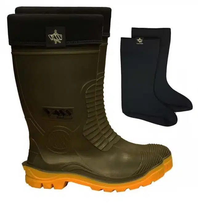 Vass E Winter Laars Groen/Geel Neopreen Binnenlaars Studs